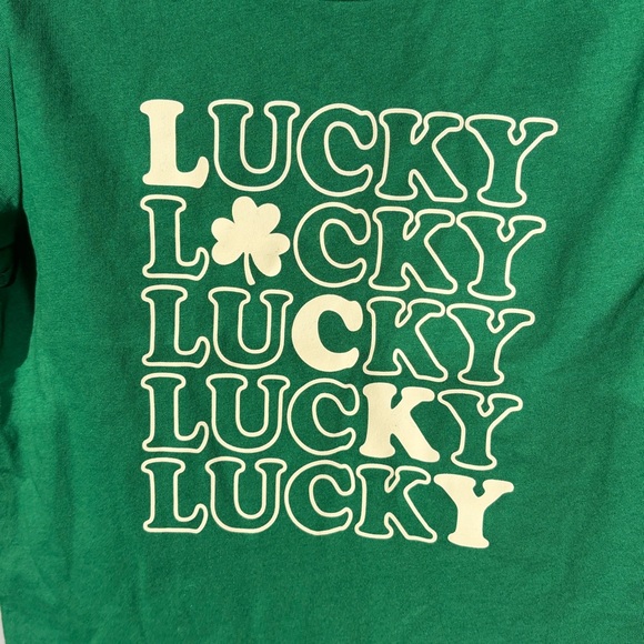 Green Lucky Kids T-Shirt - Picture 2 of 5